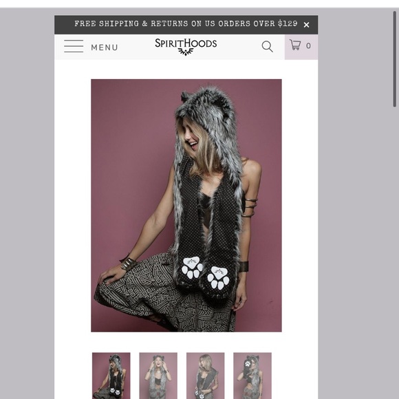 Mystic Wolf 🐺 Polka Dot Spirithood - Picture 8 of 8